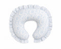 Blue Chinoiserie Ruffle Nursing Pillow Cover
