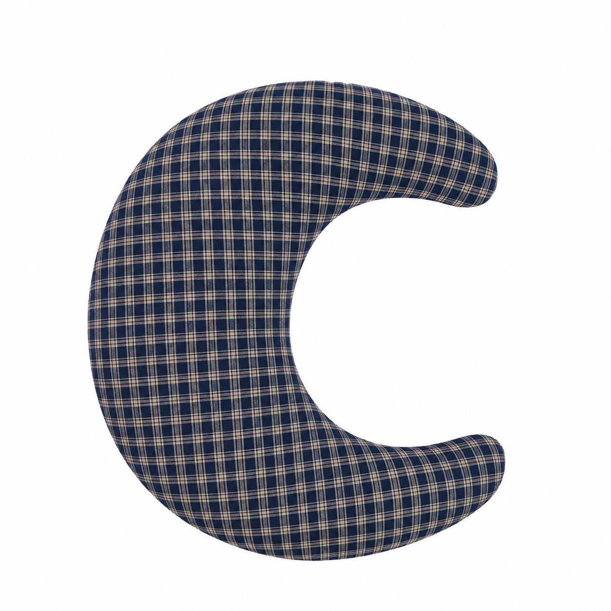 Beige Gingham Ruffle Nursing Pillow Cover