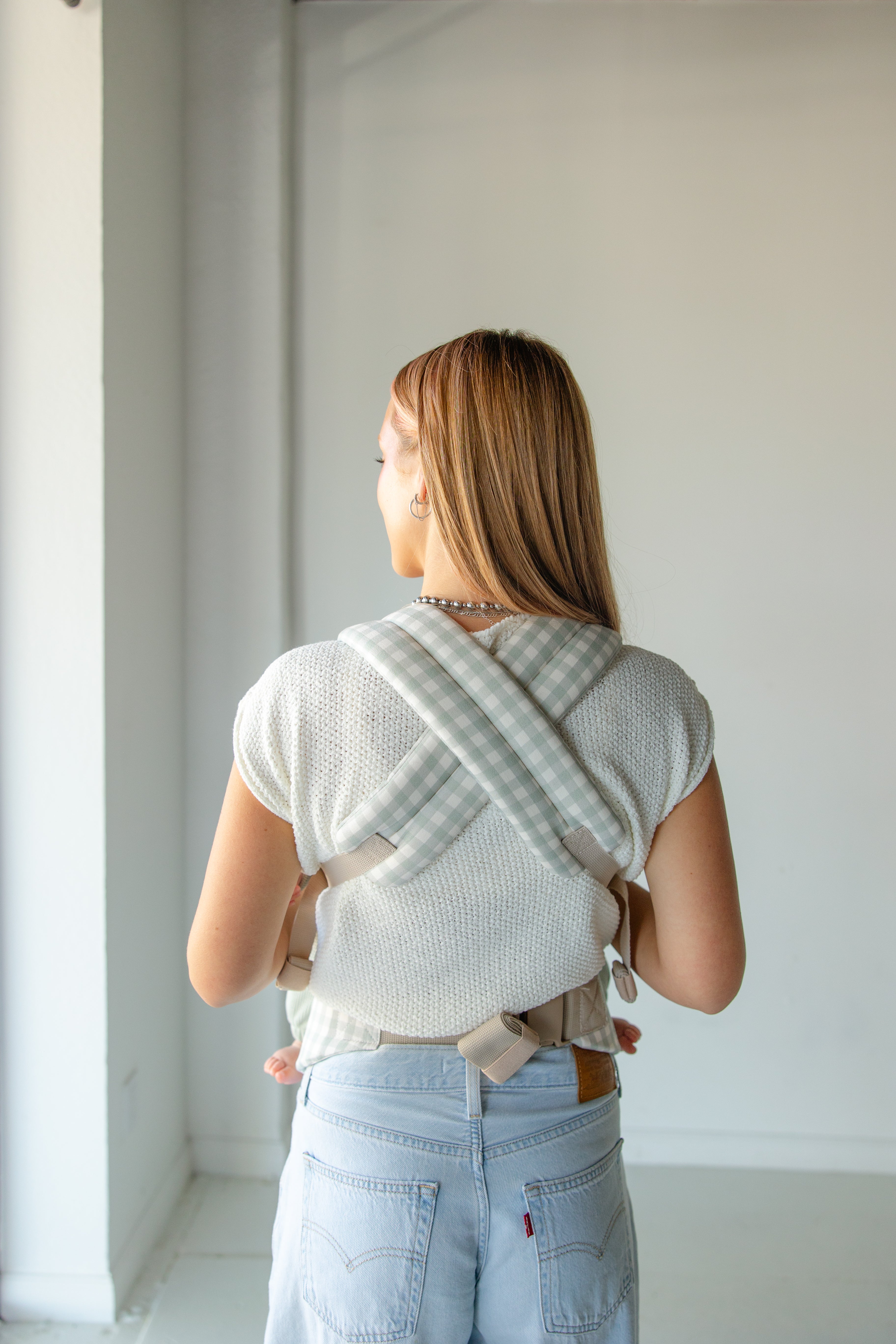 Coco Gingham - Baby Carrier With A Pocket