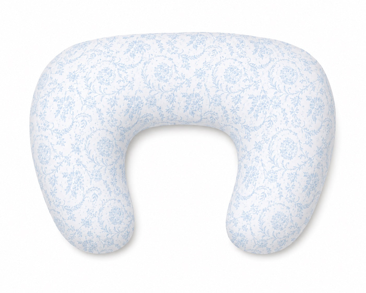 Blue Chinoiserie Ruffle Nursing Pillow Cover