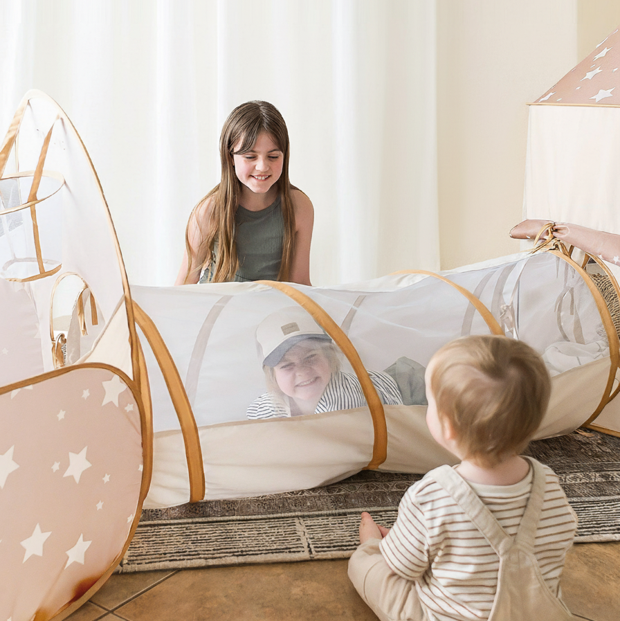 Tiny Land® Discovery 5-in-1 Play Tunnel With no Balls